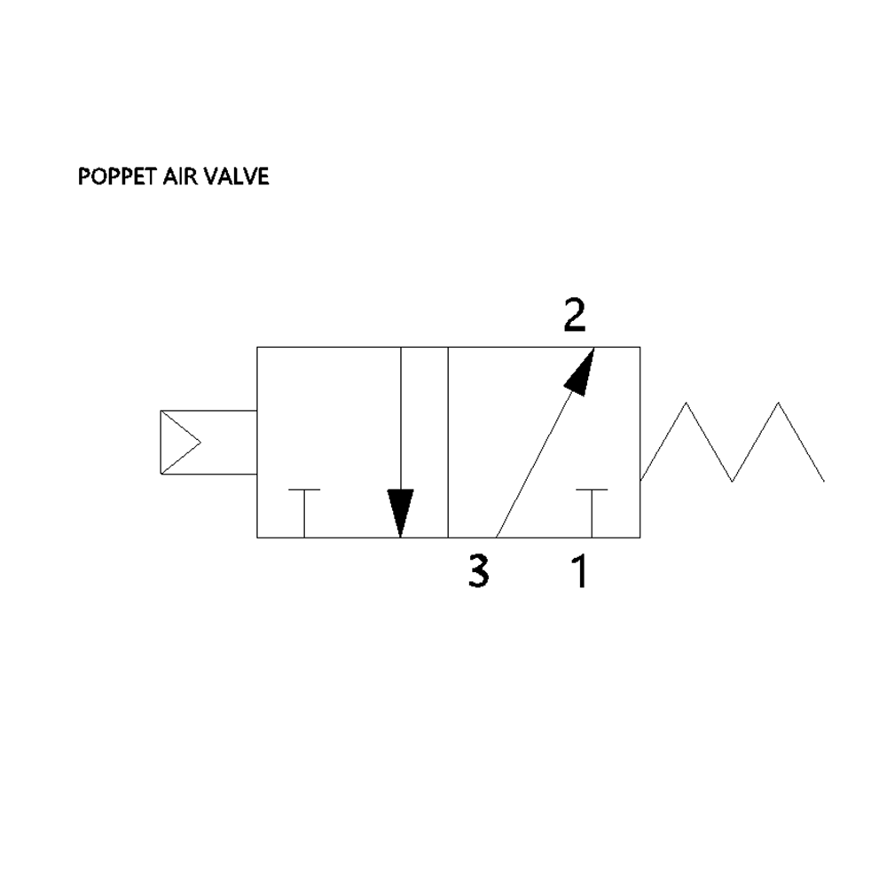 8227A1PP1014A00 NUMATICS/AVENTICS AIR-PILOT POPPET VALVE<BR>227 SERIES 3/2 NO SPR RTN 1/8" NPT, EXT PILOT